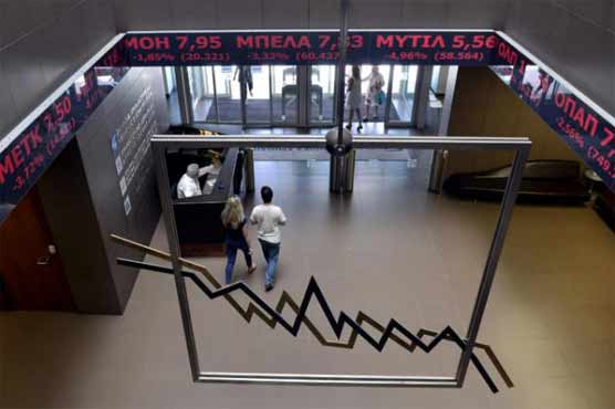 Greek stocks plunge around 20 percent as bourse reopens