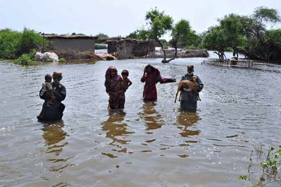 Floodwater continues to swamp Sindh's under-developed areas