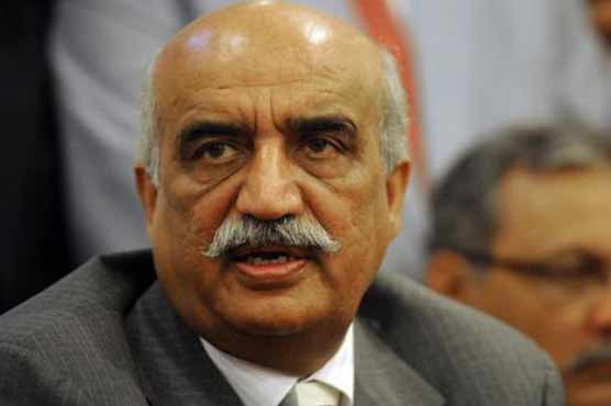 Khursheed Shah appreciates government for not backing de-seating motion against PTI