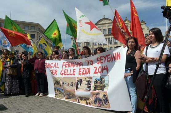 Thousands of Kurds in Germany march against Turkish air strikes