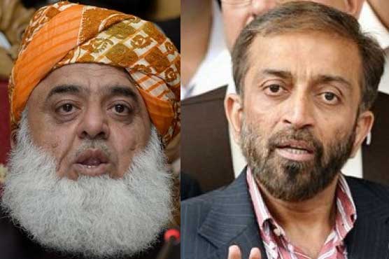 JUI-F chief briefs Farooq Sattar over meeting with PM