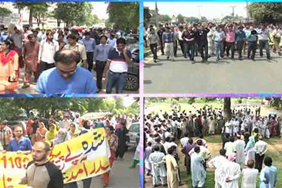 Doctors, paramedics protest freezing of health risk allowance