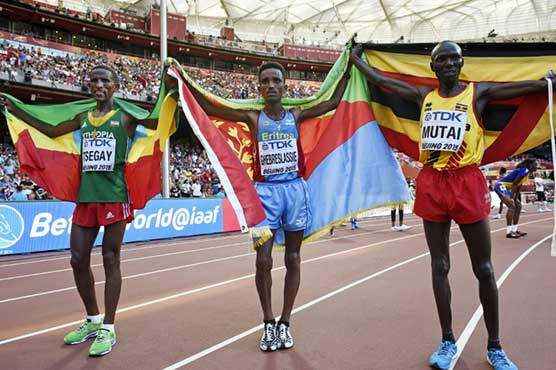 Athletics: Unheralded Eritrean teen bags first gold of Beijing worlds