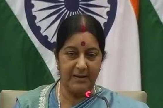 Can talk only on terrorism, Indian FM tells Pakistan 