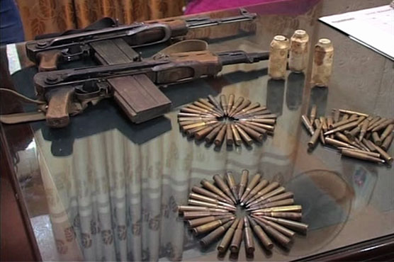 Rangers, police recover weapons, explosives from graveyard in Karachi's Rizvia Society