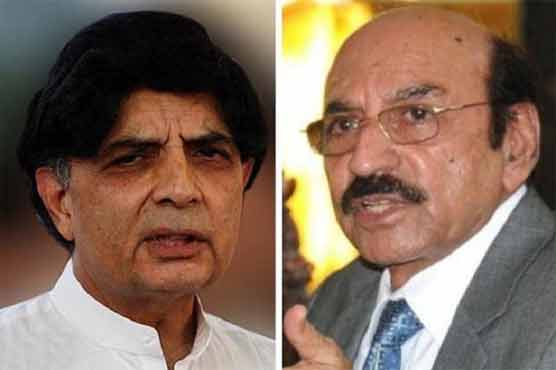 Ch Nisar, Qaim Ali Shah quarrel over scope of Karachi operation