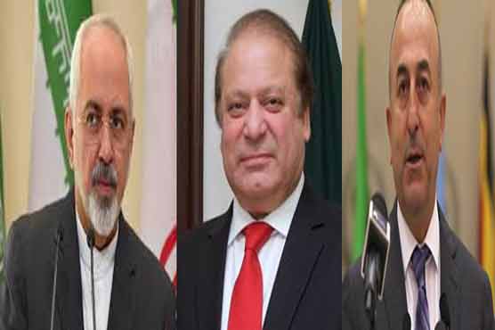 Iranian, Turkish FM meets PM Nawaz in Islamabad