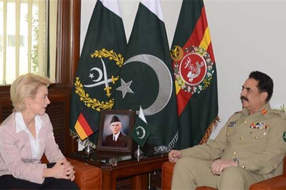 German Defence Minister appreciates Pak Army's success in Zarb-e-Azb
