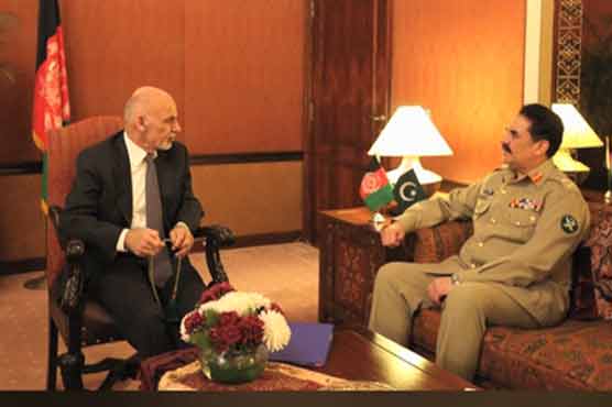 Army Chief shares intelligence with Afghan President, assures operational coordination
