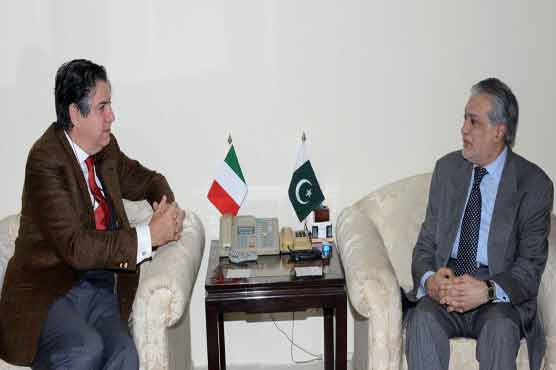 Ishaq Dar, Italian ambassador meet, mutual relations discussed