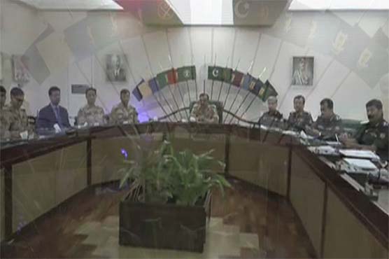 High level meeting underway under DG Rangers, Karachi operation discussed