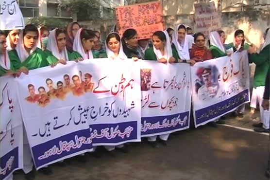 Punjab Health Dept holds rally to show solidarity with APS martyrs