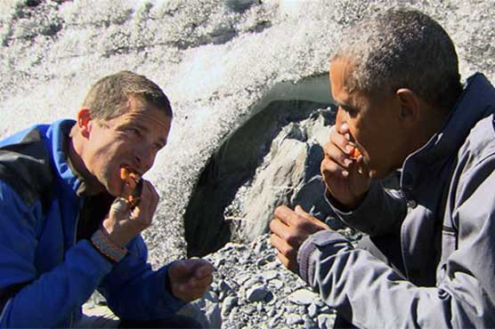 Obama tastes wilds of Alaska and reality TV