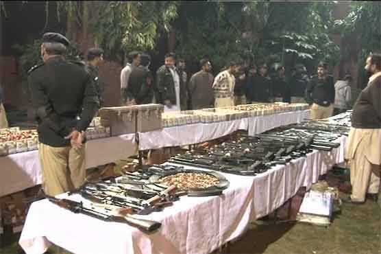 Heavy cache of weapons recovered as major terror bit foiled in Lahore