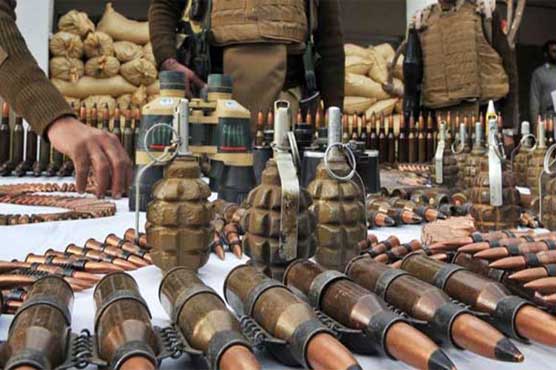 Khyber Agency: Local tribes voluntarily hand-over weapons to SF