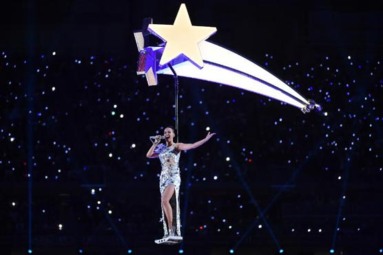 Katy Perry dazzles at Super Bowl halftime show 