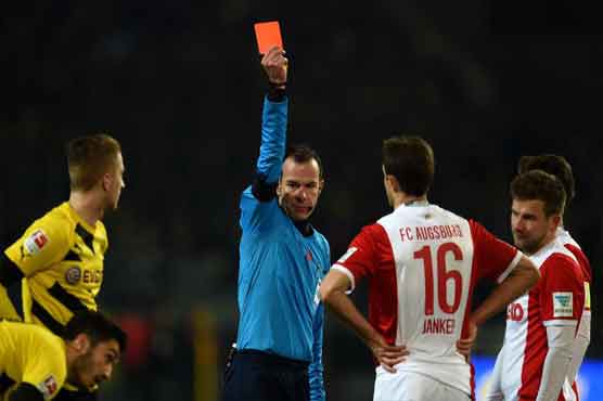 Ten-man Augsburg add to Dortmund's relegation woes