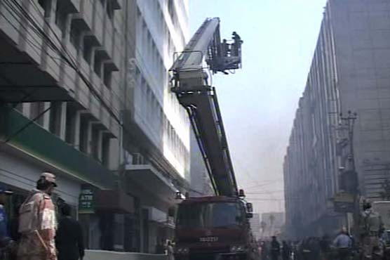 Karachi: Fire at Commerce Centre building extinguished, two injured