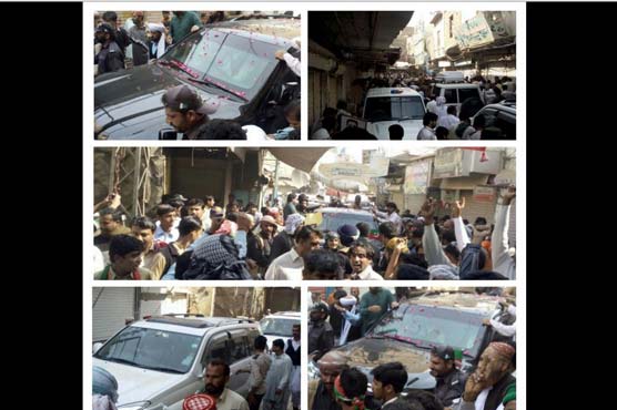 Imran Khan reaches Shikarpur with dozens of vehicles in motorcade