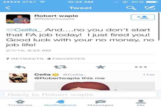 Texas teen's tweets get her fired over Twitter