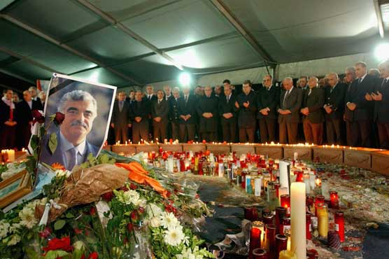 Lebanese mourn assassinated ex-PM Hariri a decade later