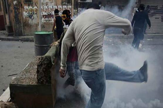 Bahrain police fire tear gas as protests mark uprising
