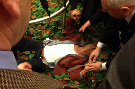 Five hurt as Turkish lawmakers brawl over protest bill