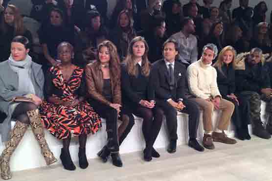 Elegance at Ralph Lauren, with Kanye in front row
