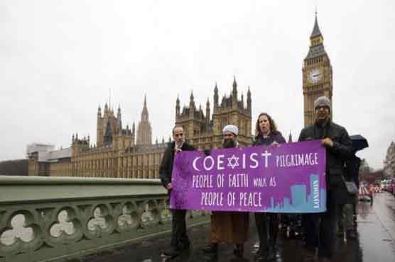 Christians, Jews, Muslims hold peace march in London