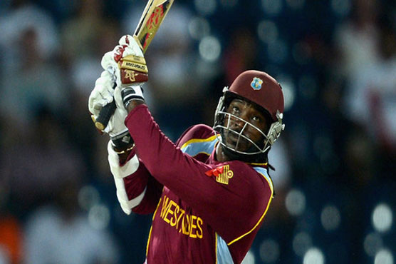 Gayle slams hundred after surviving scare