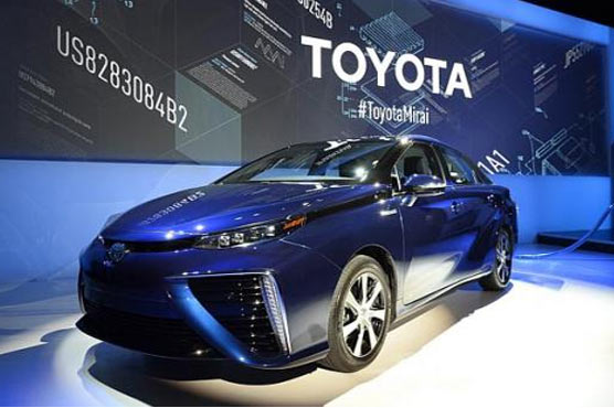 Toyota unveils fuel-cell car assembly line