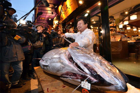 Bluefin tuna nets $37,000 in Tokyo new year auction