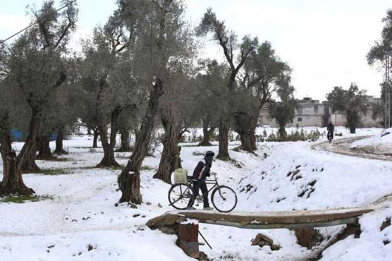 Winter storm death toll hits 11 in Syria: monitor