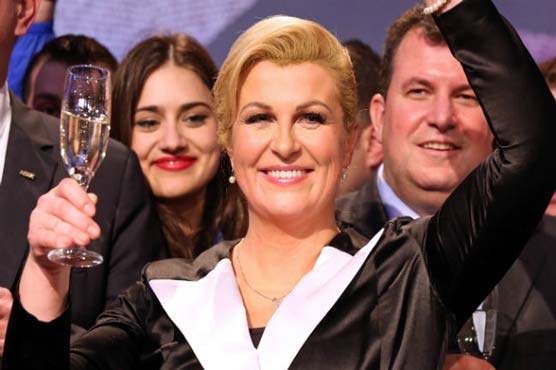 Conservative elected Croatia's first female president