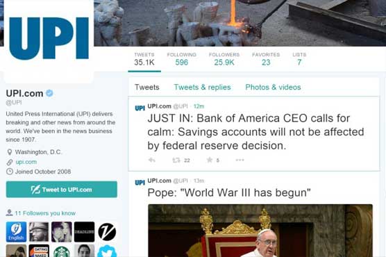 Twitter hackers announce 'World War III'