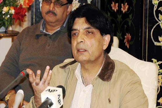 Blasphemous cartoons fueling terrorism's fire: Ch Nisar
