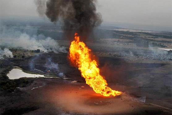 Unidentified people blow up gas-pipeline in Loti