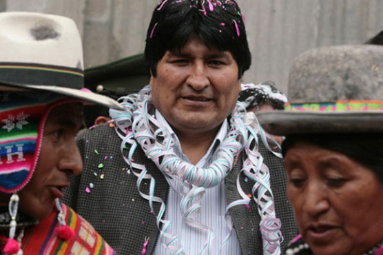 Bolivia's Morales sworn in for third term as president