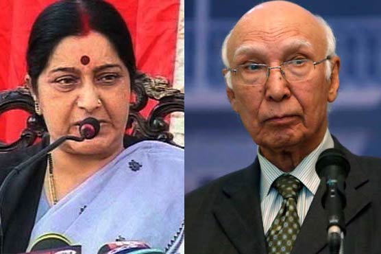 Indian FM stressed improved relations with Pakistan only to please Obama: Sartaj Aziz
