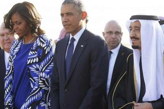 Obama leads heavy delegation to King Salman