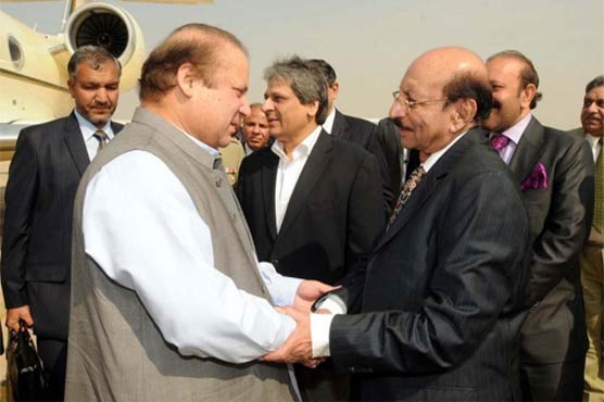 PM Nawaz arrives in Karachi to reduce MQM, PPP tension