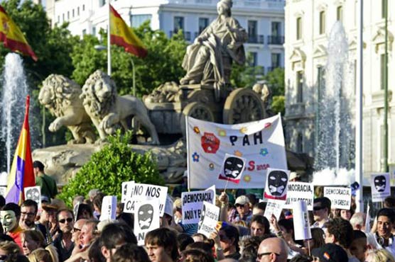 Rally in Madrid against law on right to protest