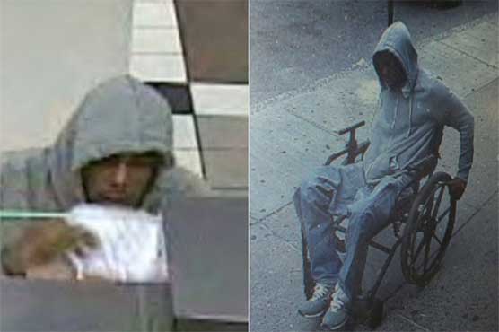 Man in wheelchair robs New York bank, gets away