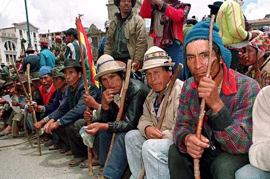 Bolivian villagers ban booze, set curfew over crimes