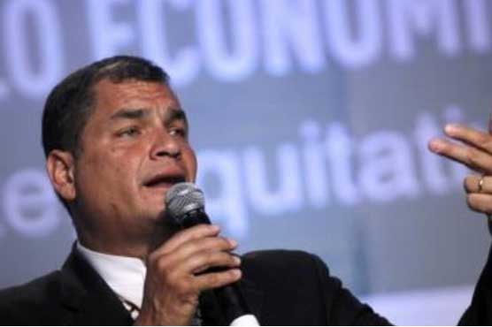 Ecuador president warns of coup plans at protest