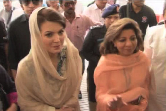 Reham Khan visits Jinnah Hospital after all heat stroke patients sent home