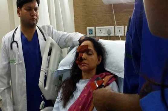 Hema Malini discharged from hospital, flies home to Mumbai