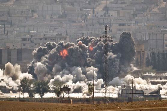 Airstrikes hit multiple IS targets in Syria stronghold