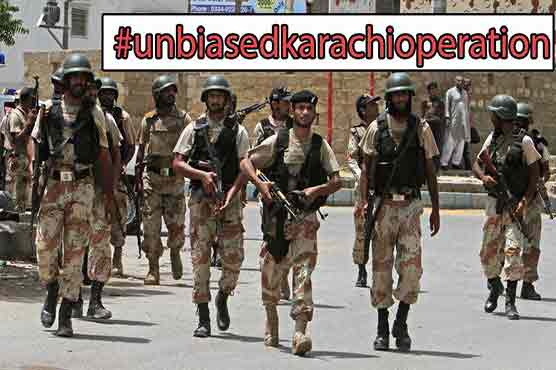 Twitterati appreciate armed forces for #UnbiasedKarachiOperation