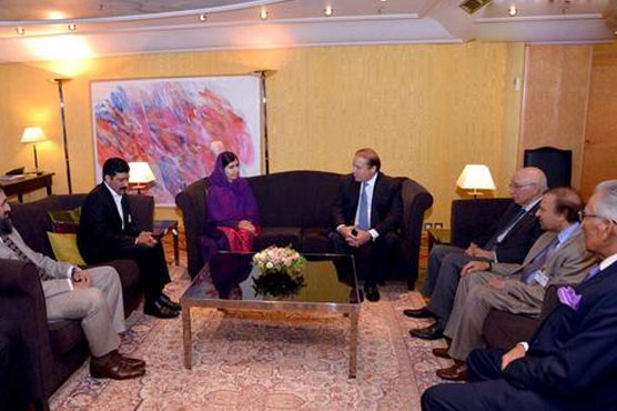 Malala calls on PM Nawaz in Norway 